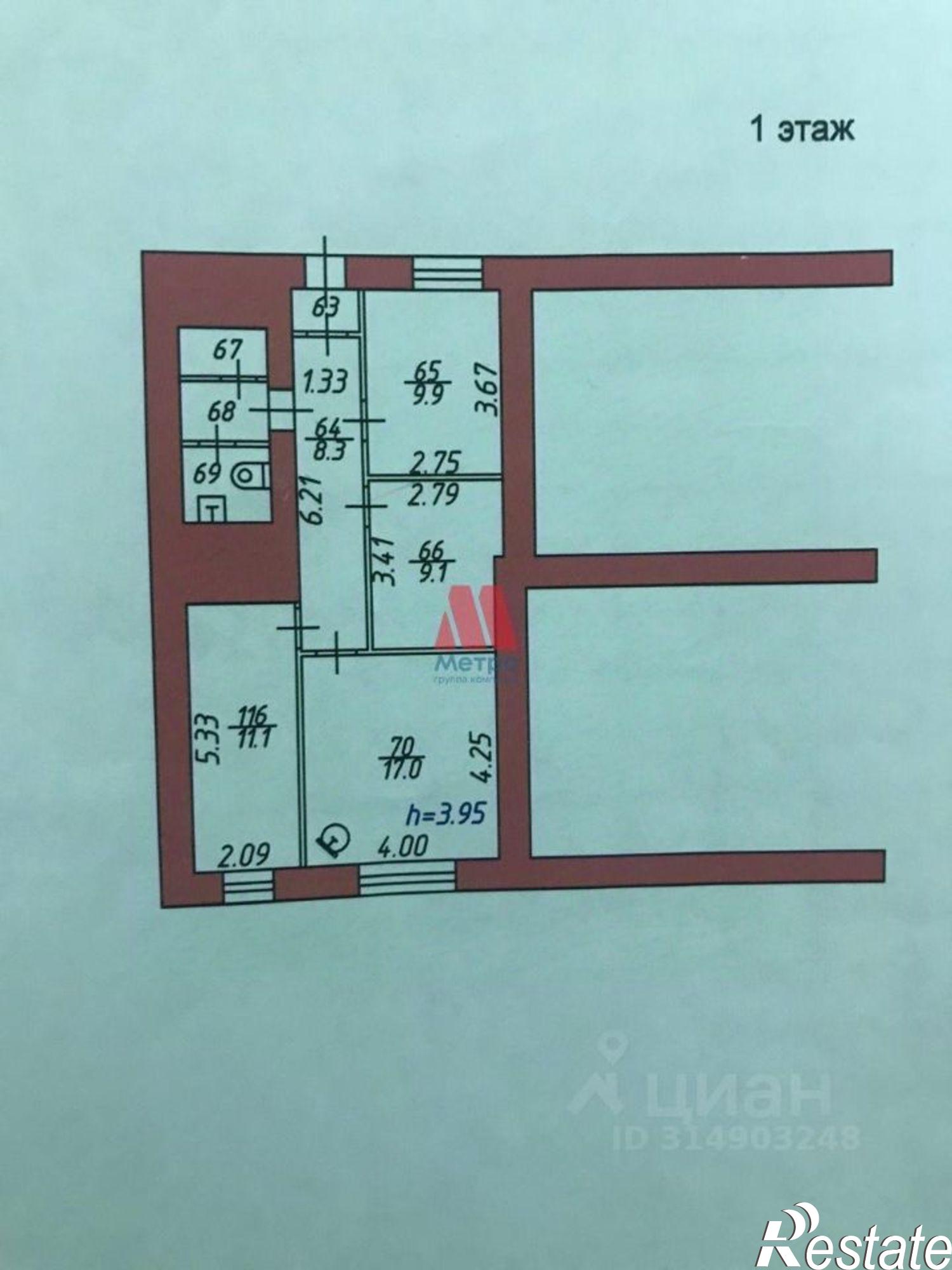 Купить офис, помещение под офис за 8 084 540 рублей на ул Фурманова, д 1