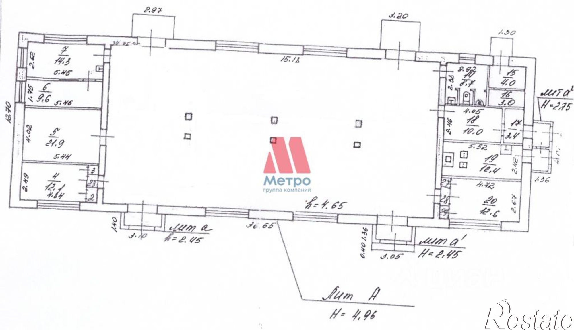 Купить помещение свободного назначения за 21 000 000 рублей на Гагаринский пер, д 8