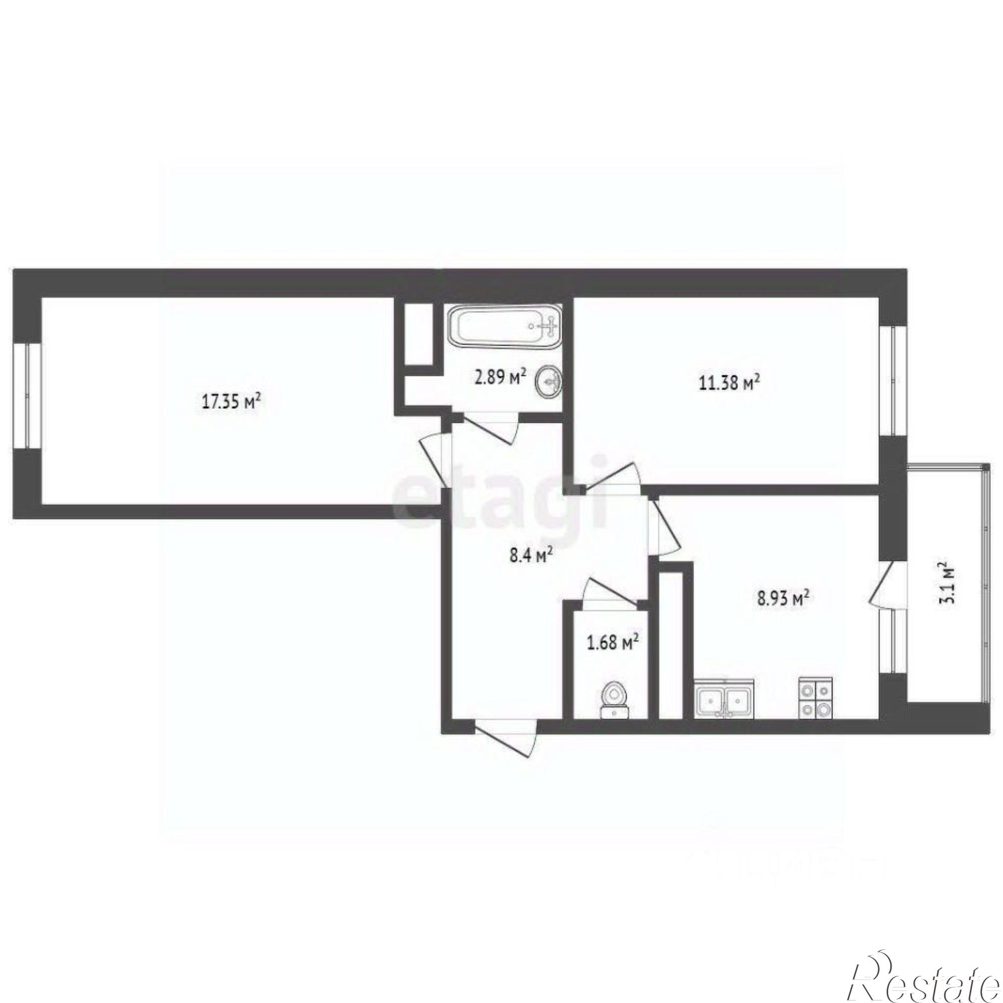 Купить квартиру за 4 350 000 рублей