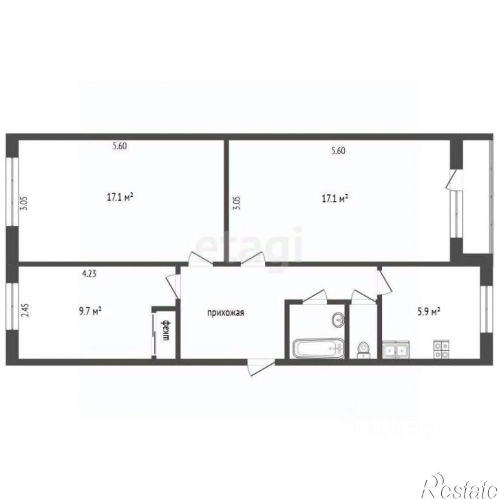 3-комн квартира Советская улица, 33,  д. 33