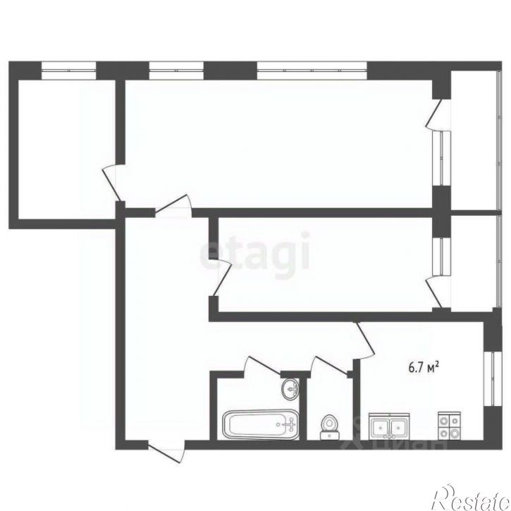 3-комн квартира улица Моторостроителей, 47,  д. 47