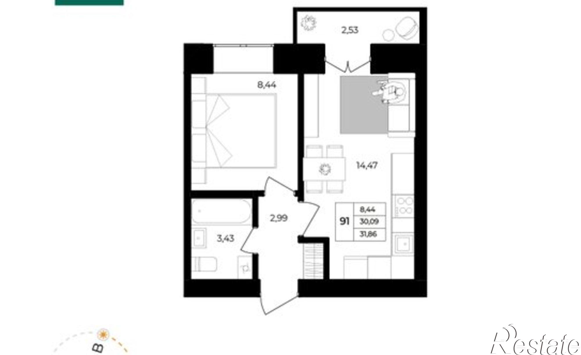 Купить квартиру за 3 454 330 рублей на Ярославль, Ленинградский проспект