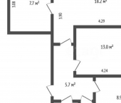 3-комн, 58кв м, этаж 4/9 ул Панина, 37