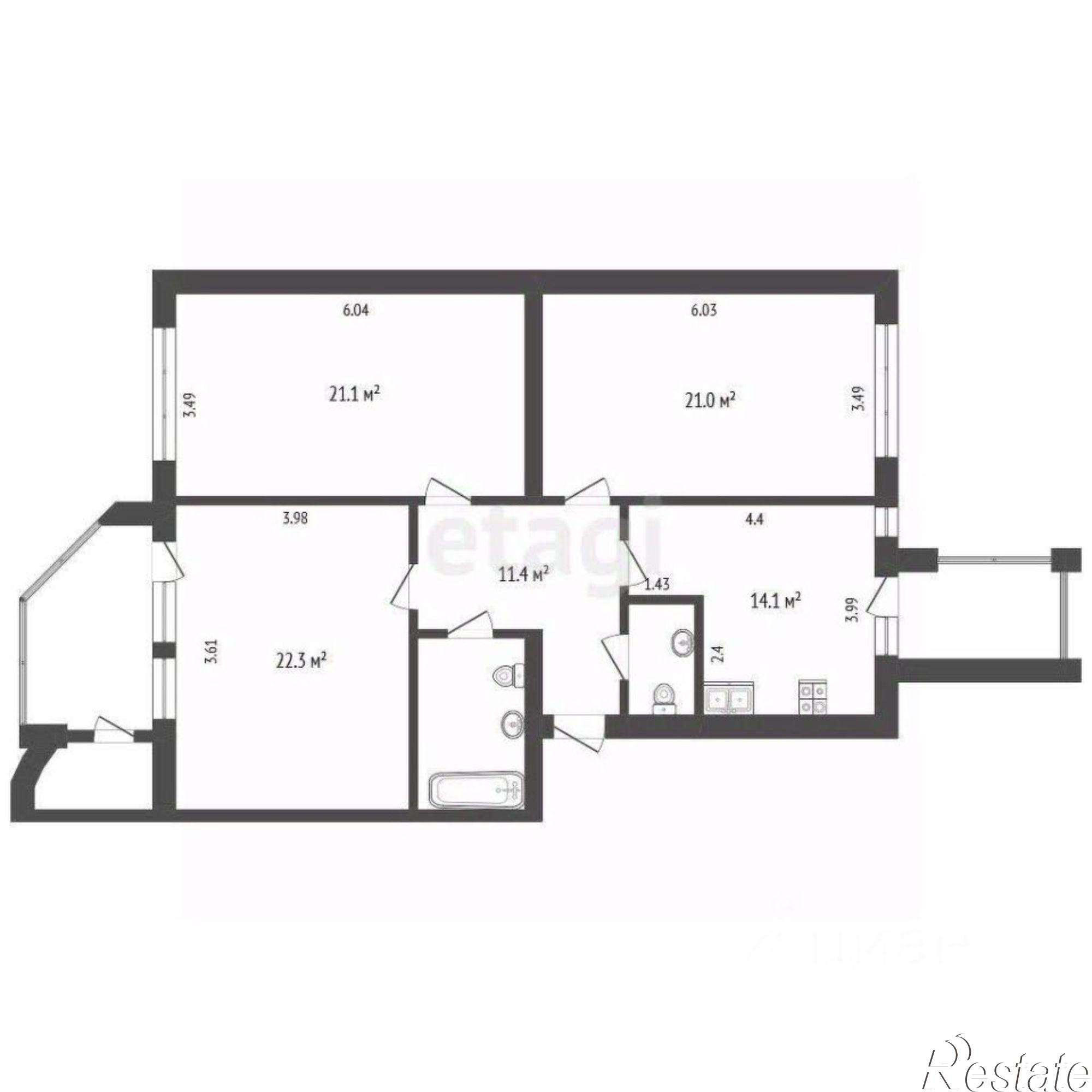 Купить квартиру за 17 500 000 рублей