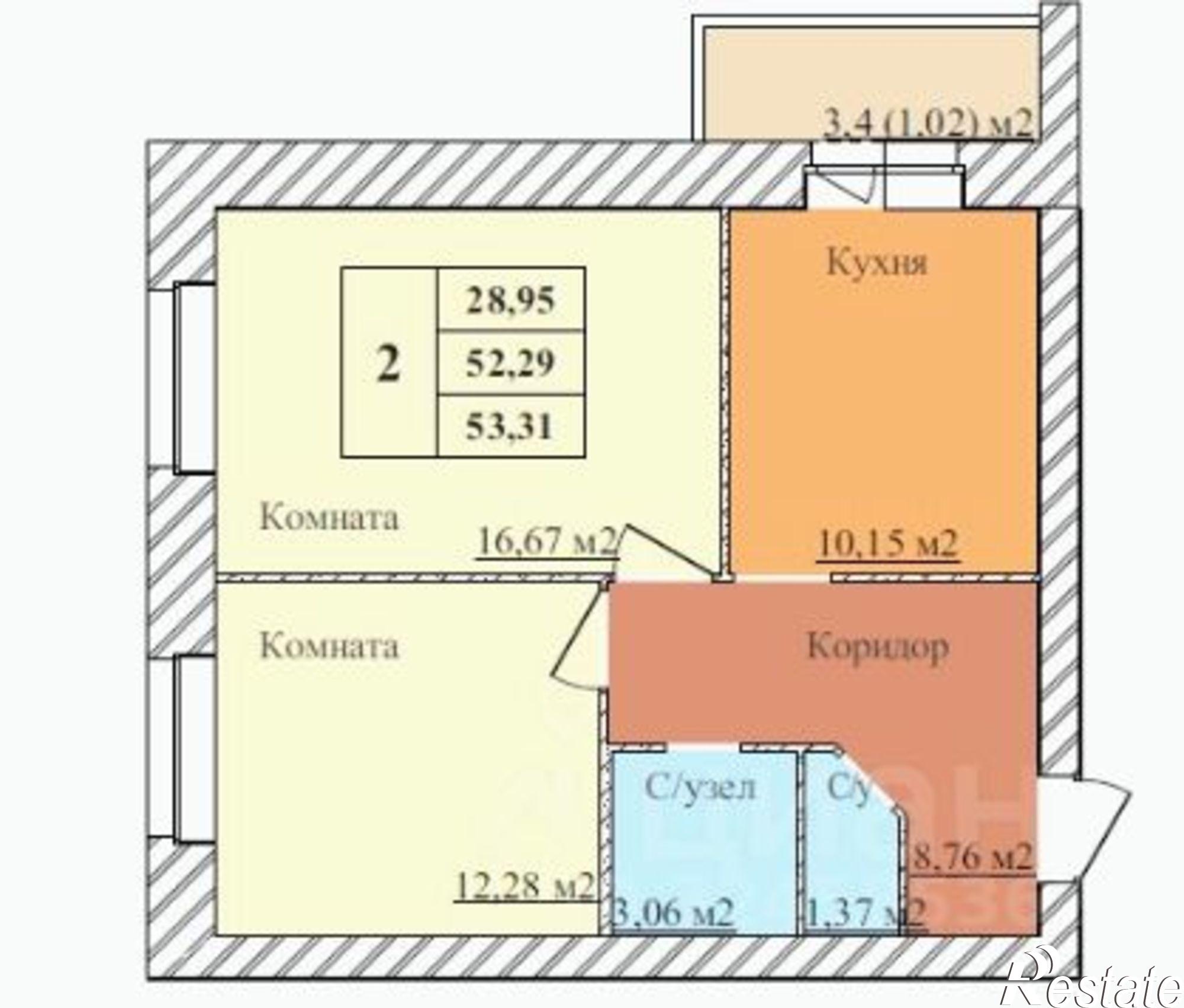 Купить квартиру за 5 170 000 рублей на г Ярославль, 2-й Норский пер, д 5
