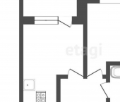 1-комн, 34кв м, этаж 4/17 пр-кт Фрунзе, 54б