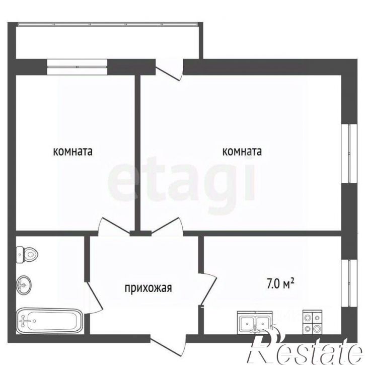 2-комн квартира улица Нефтяников, 5,  д. 5