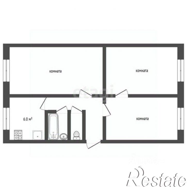 3-комн квартира улица Шарохина, 22,  д. 22