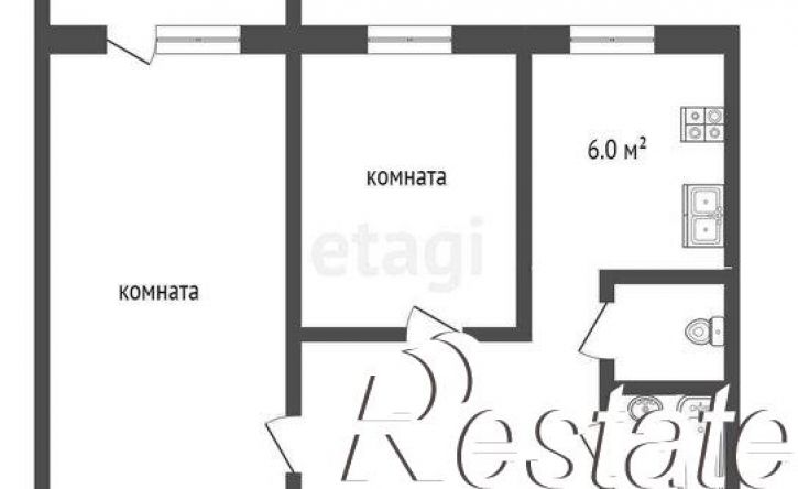 2-комн квартира улица Труфанова, 25,  д. 25